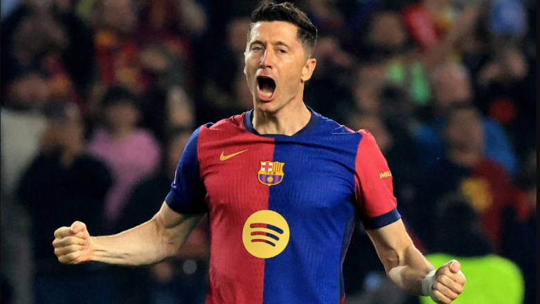 Lewandowski played a key role in Barcelona&rsquo;s title triumph