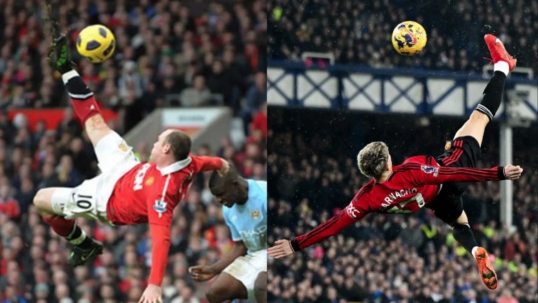 The goal was compared to Rooney&rsquo;s strike against Man City 12 years earlier