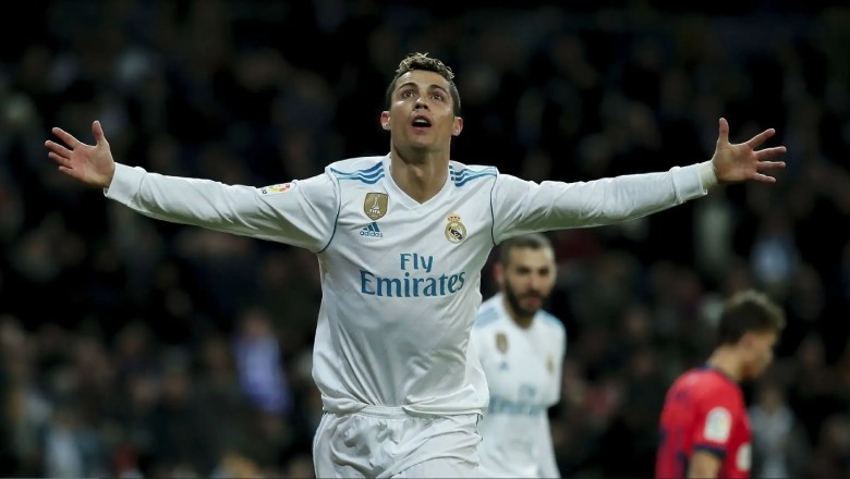 Cristiano Ronaldo became Real Madrid&rsquo;s all-time top scorer in just nine seasons