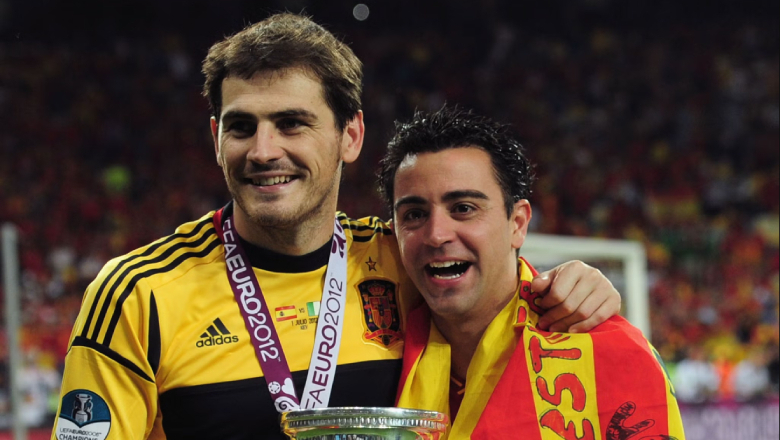 With Spain, he was part of all three major titles: two Euros and the 2010 World Cup between 2008 and 2012