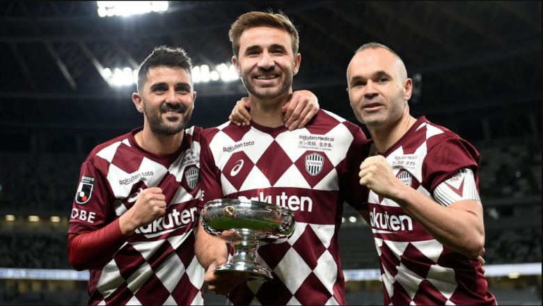 Iniesta and Villa integrated elite European standards at Vissel Kobe