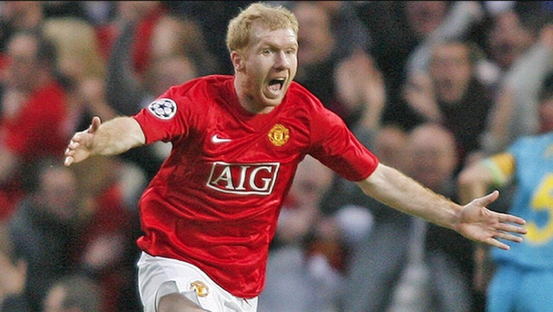 The vision of Scholes earned him respect from the world's greatest icons