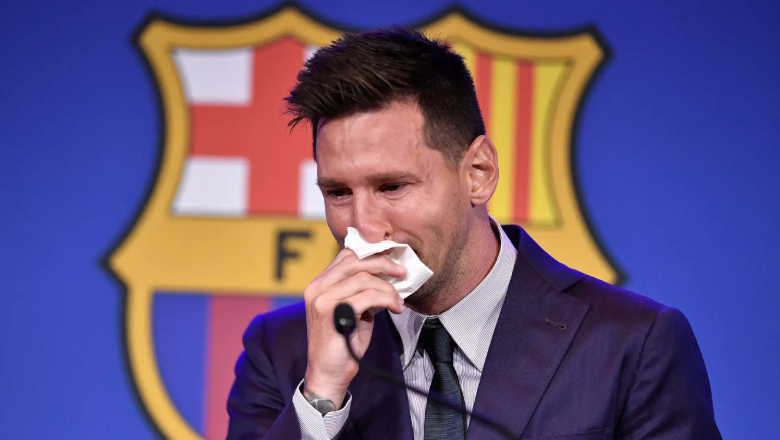 A tearful farewell to the club he called home